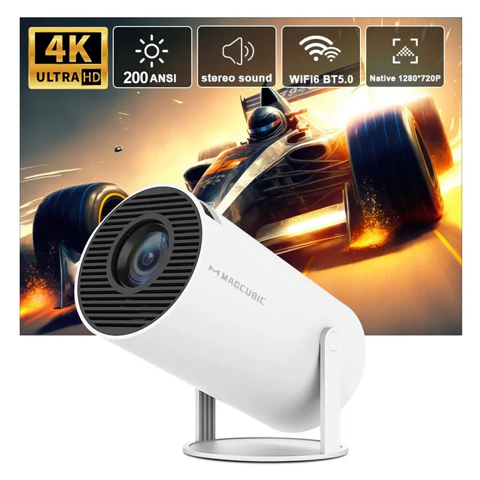 Magcubic HY300 Pro – Smart Mini Projector | 4K Support, Android 11, WiFi6 & Bluetooth 5.0